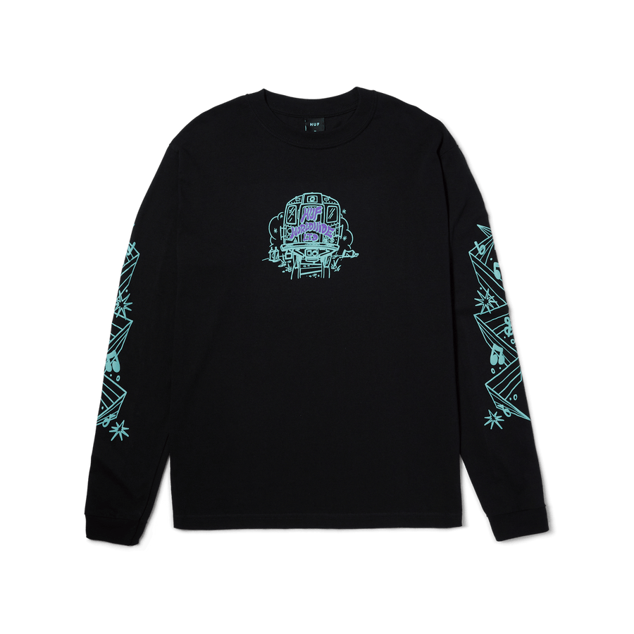 HUF BENCHIN L/S TEE BLACK