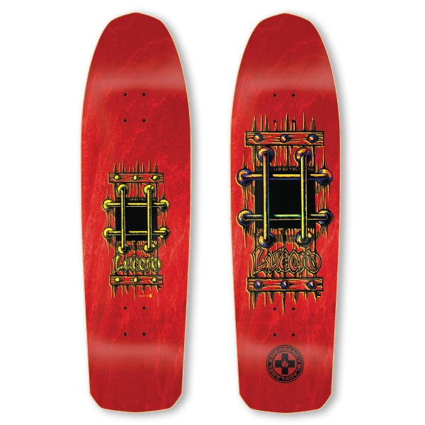 BLACK LABEL DECK - AUTOGRAPHED LUCERO M.I.A RED STAIN (9.25") - The Drive Skateshop