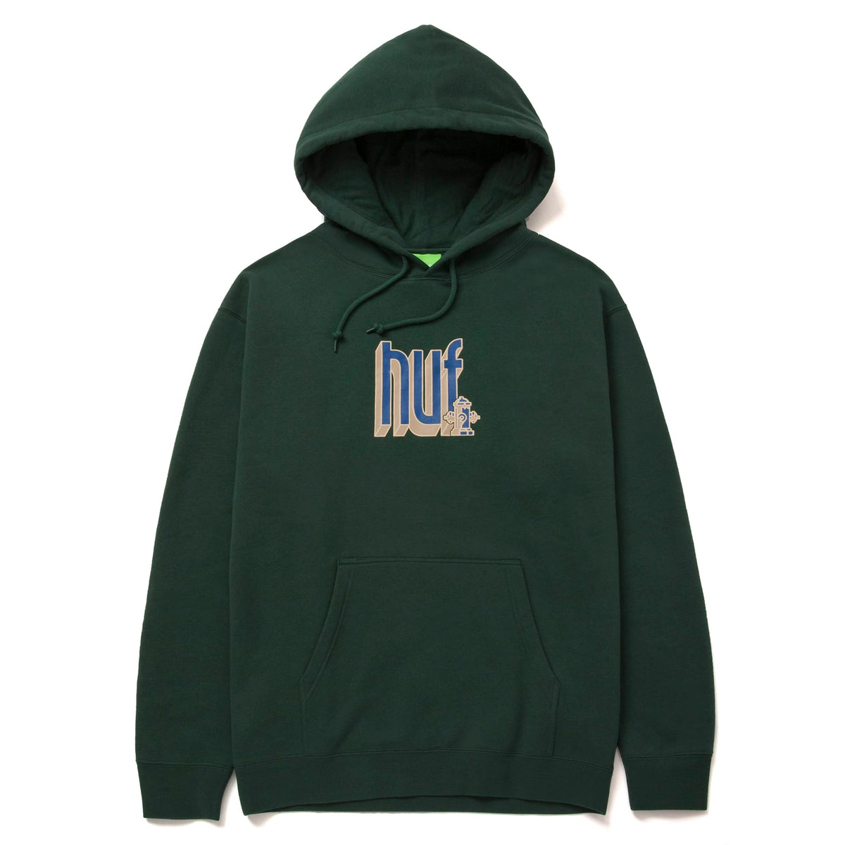 HUF BOOKEND PULLOVER HOOD FOREST GREEN