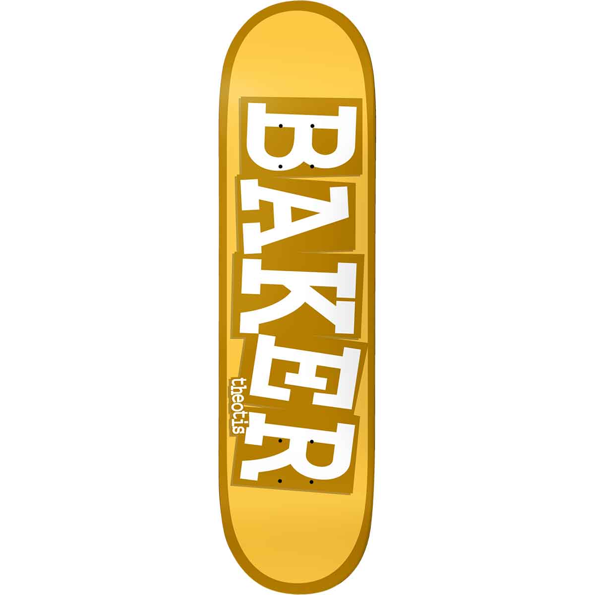 BAKER THEOTIS BEASLEY RIBBON NAME YELLLOW B2 DECK (8.38") - The Drive Skateshop