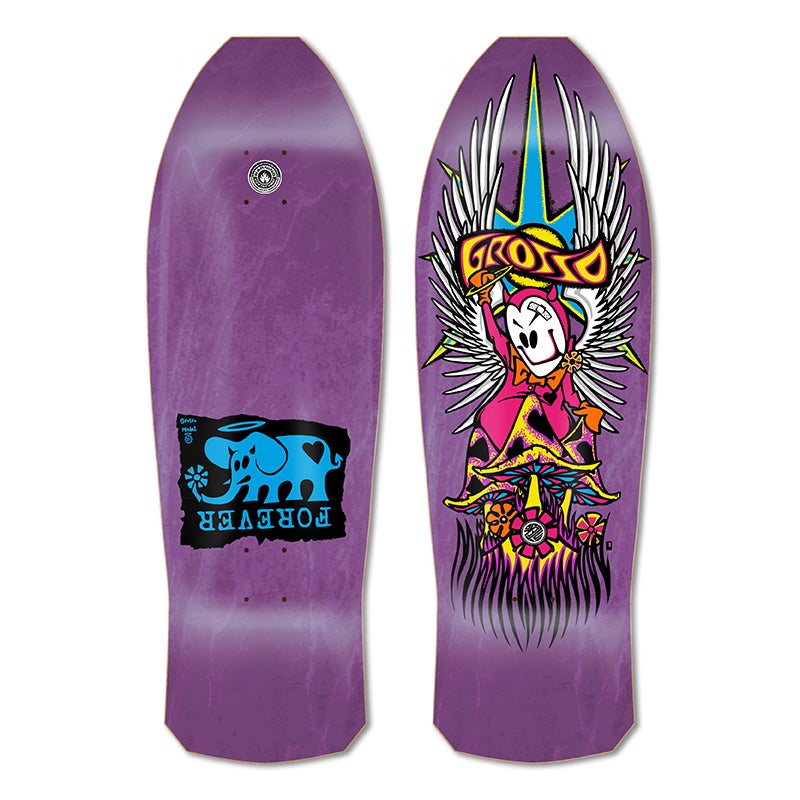 BLACK LABEL DECK - GROSSO FOREVER 1989 REISSUE PURPLE STAIN (10.25&quot;)