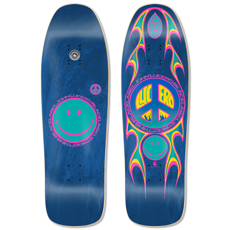BLACK LABEL DECK - STREET THING BLUE STAIN (9.88" X 32.25")
