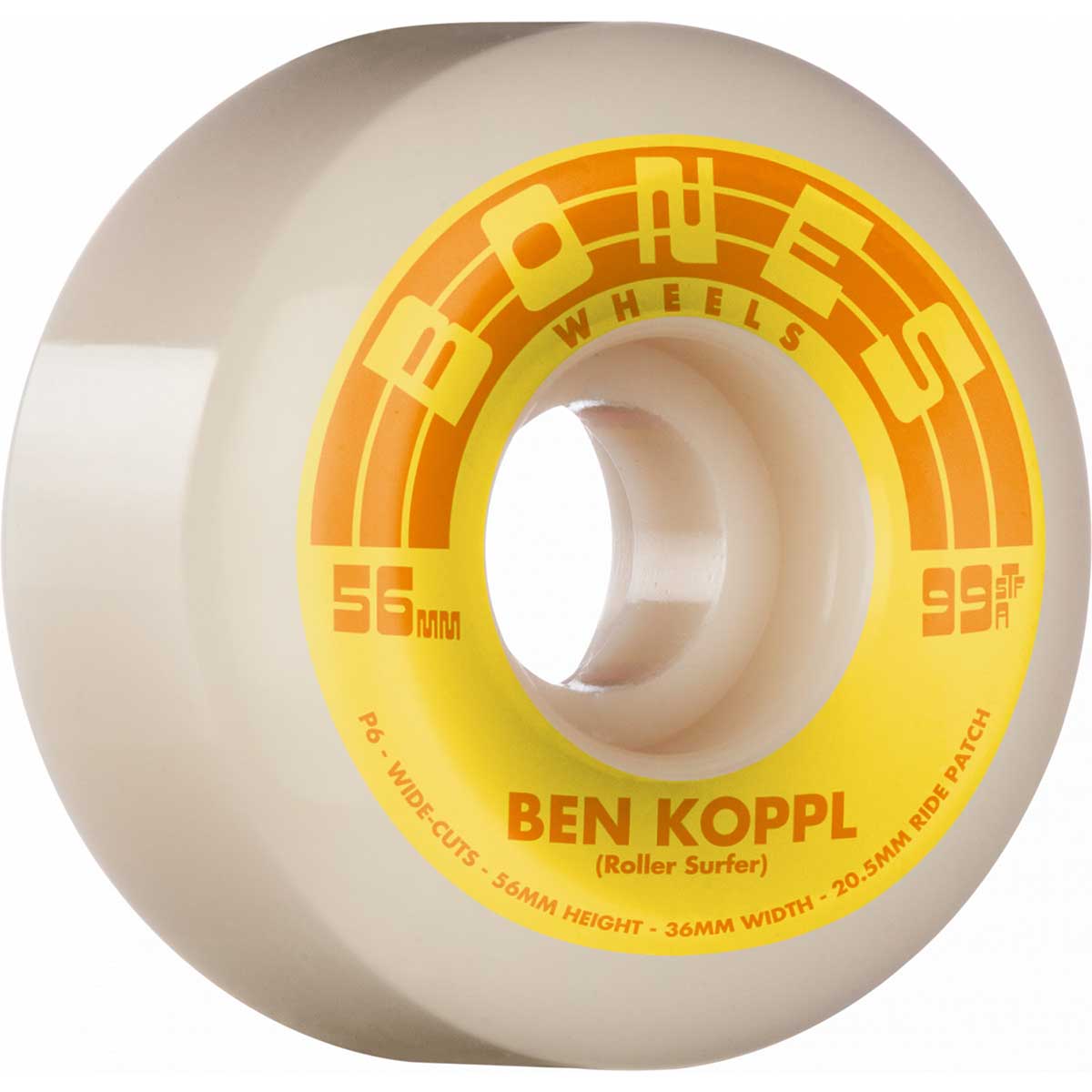 BONES WHEELS - STF BEN KOPPL V6 WIDE 99A (56MM) - The Drive Skateshop