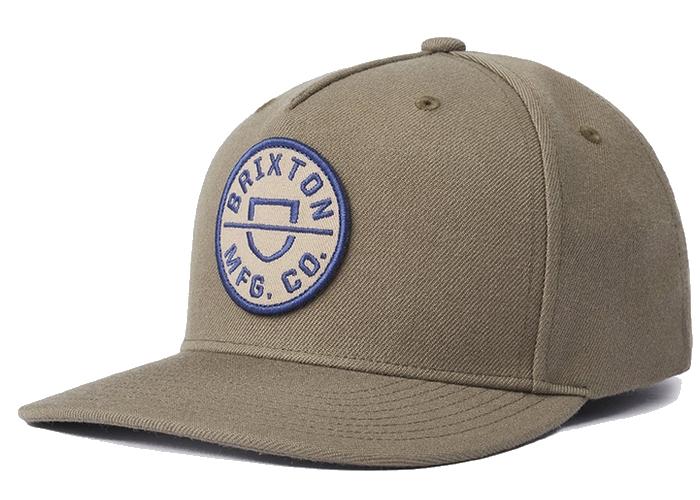 BRIXTON CREST C MP SNAPBACK MILITARY OLIVE