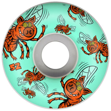 PIG WHEELS - PIGS FLY 101A (52MM) - WHITE