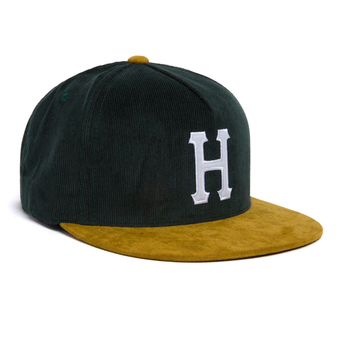 HUF CORDUROY CLASSIC H SNAPBACK FOREST GREEN