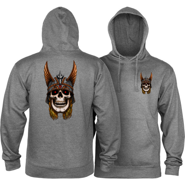 POWELL PERALTA ANDY ANDERSON SKULL HOODY CHARCOAL HEATHER