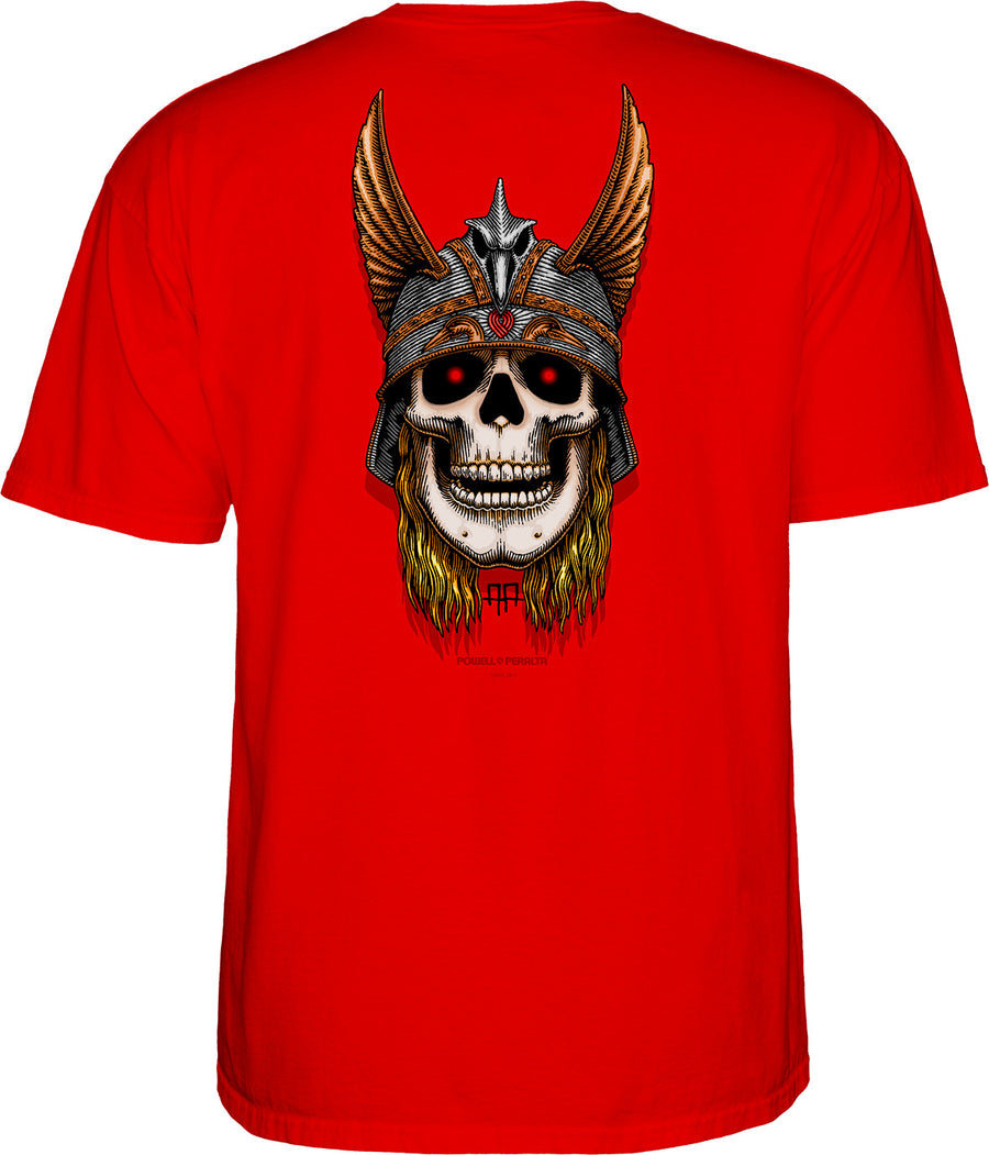 POWELL PERALTA S/S T-SHIRT - ANDERSON SKULL RED - The Drive Skateshop