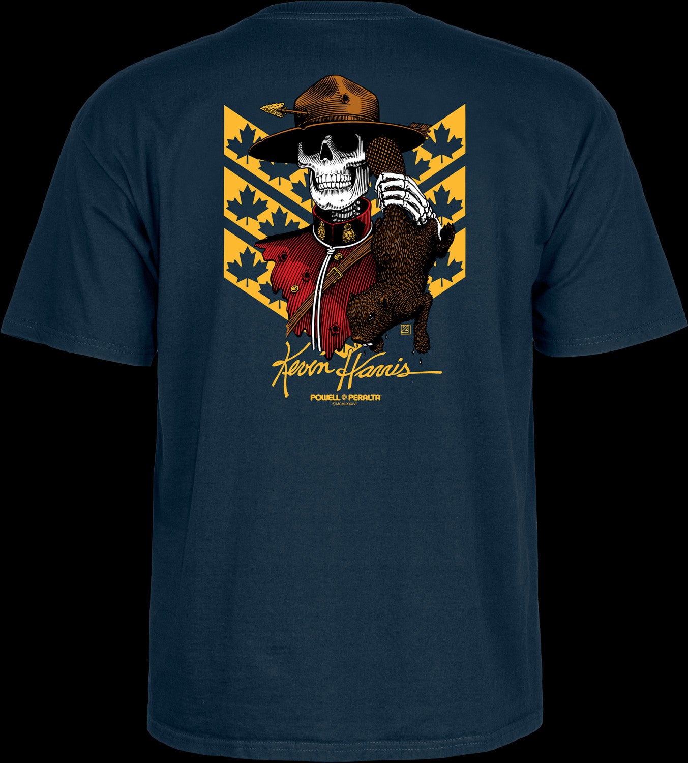 パウエル　オールドスケート　ケビン　ハリスStedmanTシャツ POWELL-PERALTA T-SHIRT KEVIN HARRIS MOUNTIE NAVY – The Drive