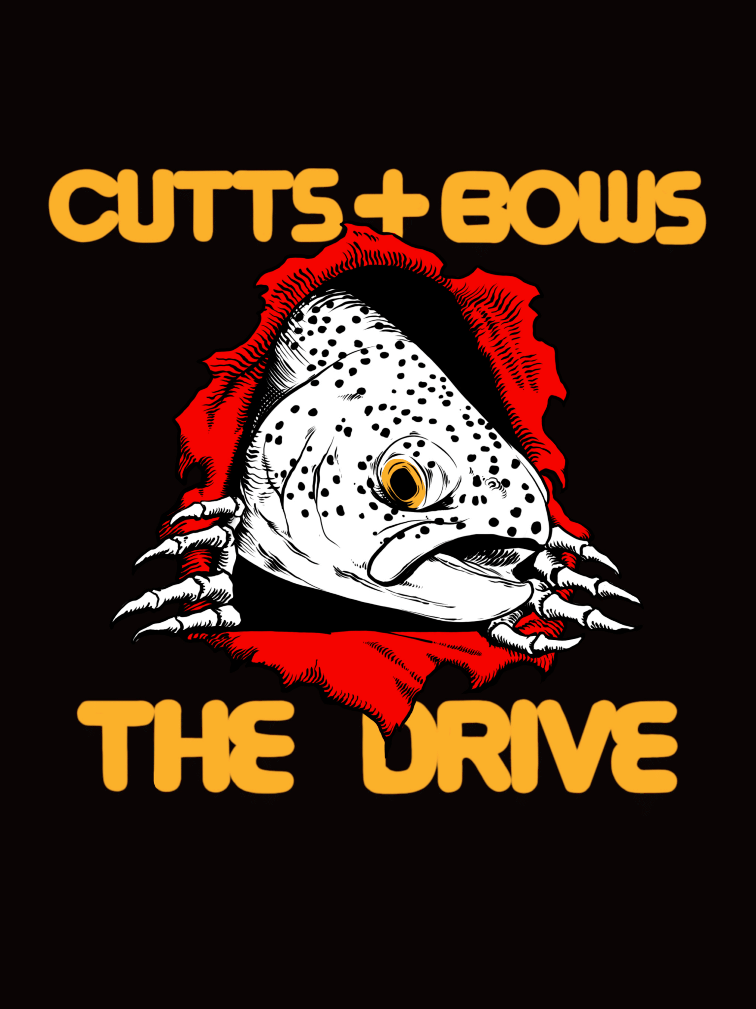 THE DRIVE X CUTTS AND BOWS DECK - TROUT RIPPER (9.25") - The Drive Skateshop