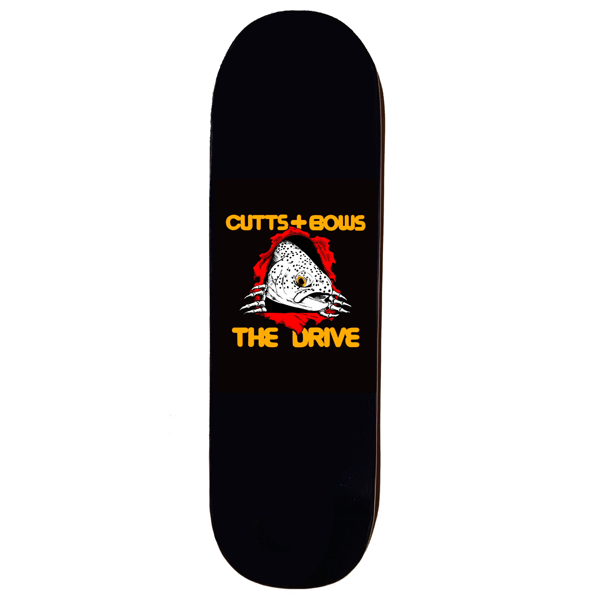 THE DRIVE X CUTTS AND BOWS DECK - TROUT RIPPER (9.25&quot;) - The Drive Skateshop