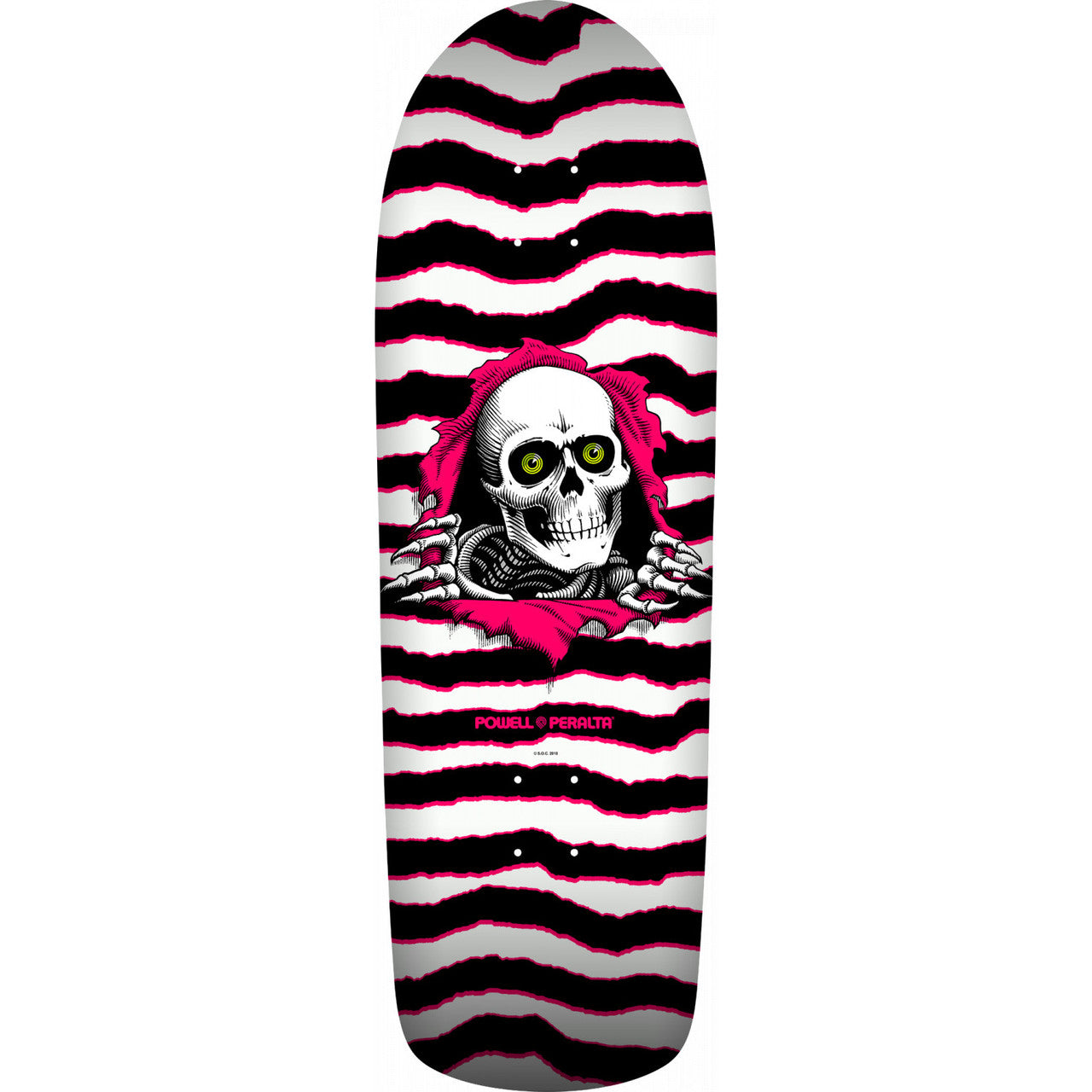 POWELL-PERALTA - OLD SCHOOL RIPPER WHITE/PINK RE-ISSUE (10")