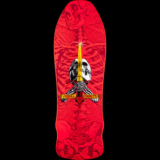 POWELL-PERALTA SKULL AND SWORD PINK (9.75&quot;) - The Drive Skateshop