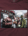 DGK T SHIRT - IN THE BRICKS - BURGANDY