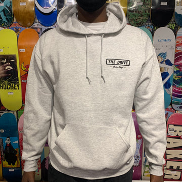 THE DRIVE SKATE SHOP LOGO HOOD ASH/BLACK - The Drive Skateshop