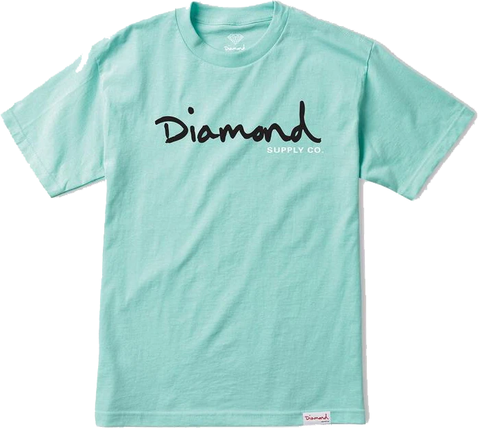 DIAMOND T-SHIRT OG SCRIPT DIAMOND BLUE