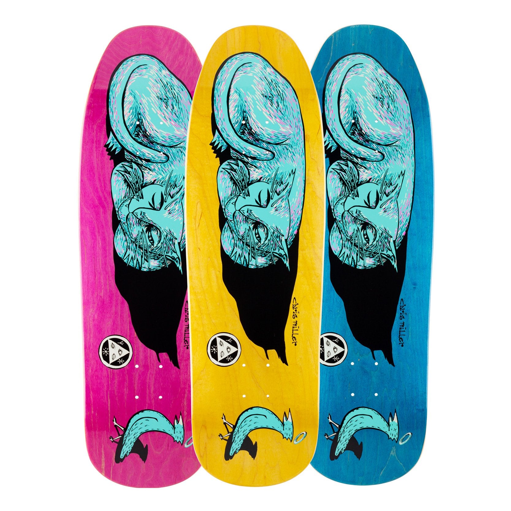 WELCOME DECK - SLEEPING CAT ON GAIA (9.6&quot;) - The Drive Skateshop
