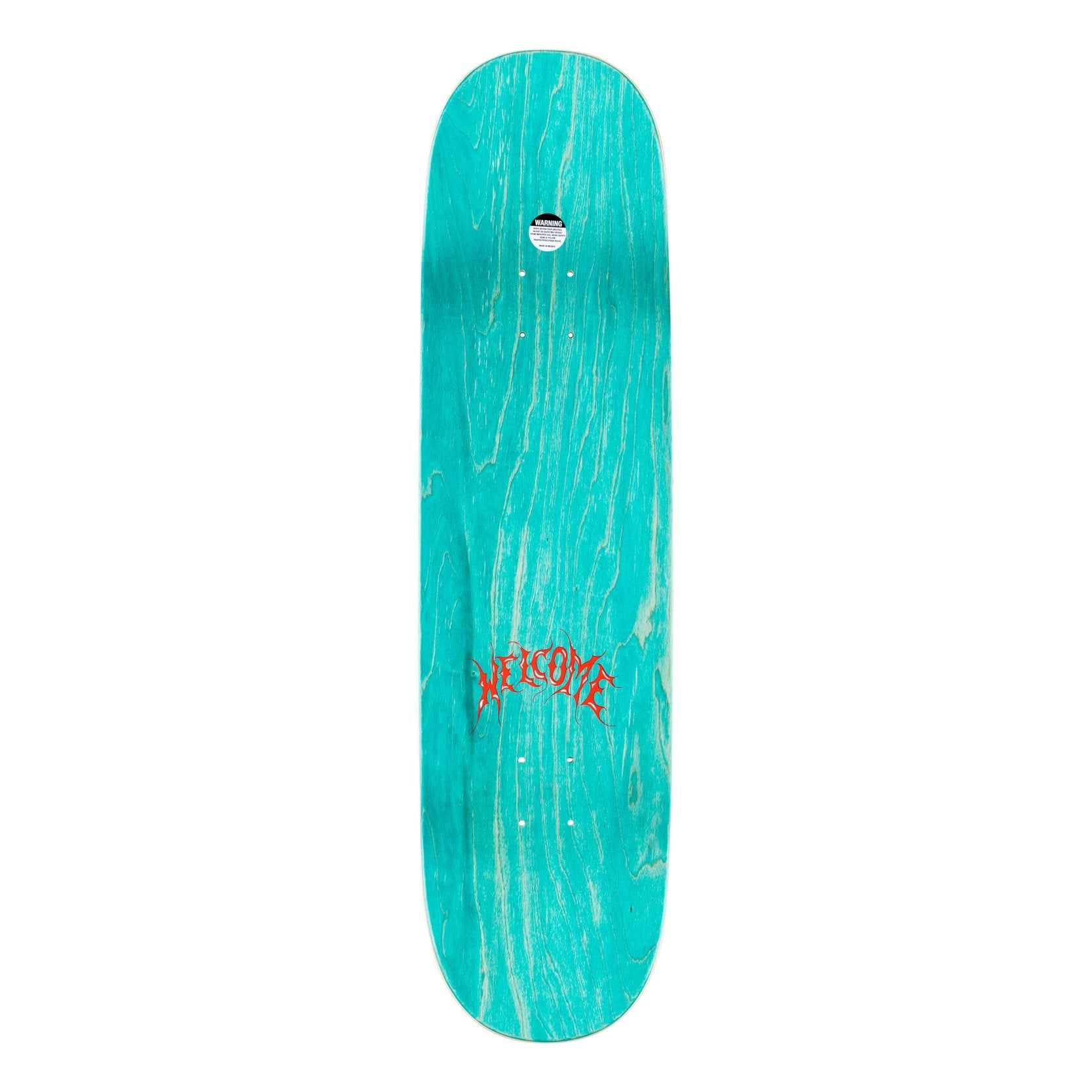 WELCOME DECK - RYAN TOWNLEY ANGEL ON ENENRA TEAL/GOLD FOIL (8.6") - The Drive Skateshop