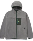 HUF FORT POINT SHERPA JACKET - STEEL GREY