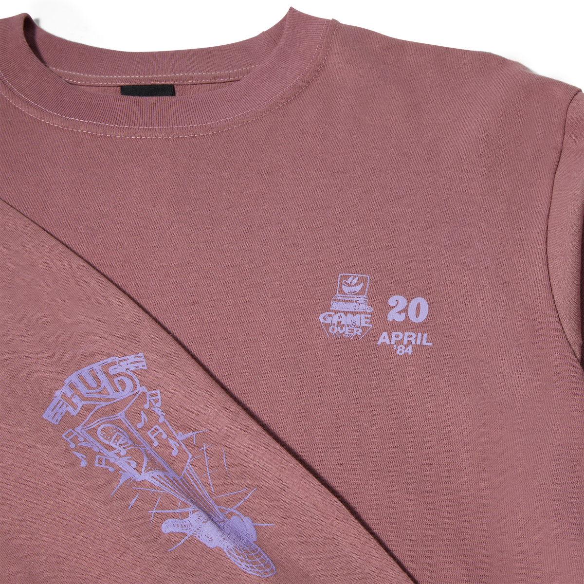 HUF GAME OVER LONGSLEEVE MUAVE