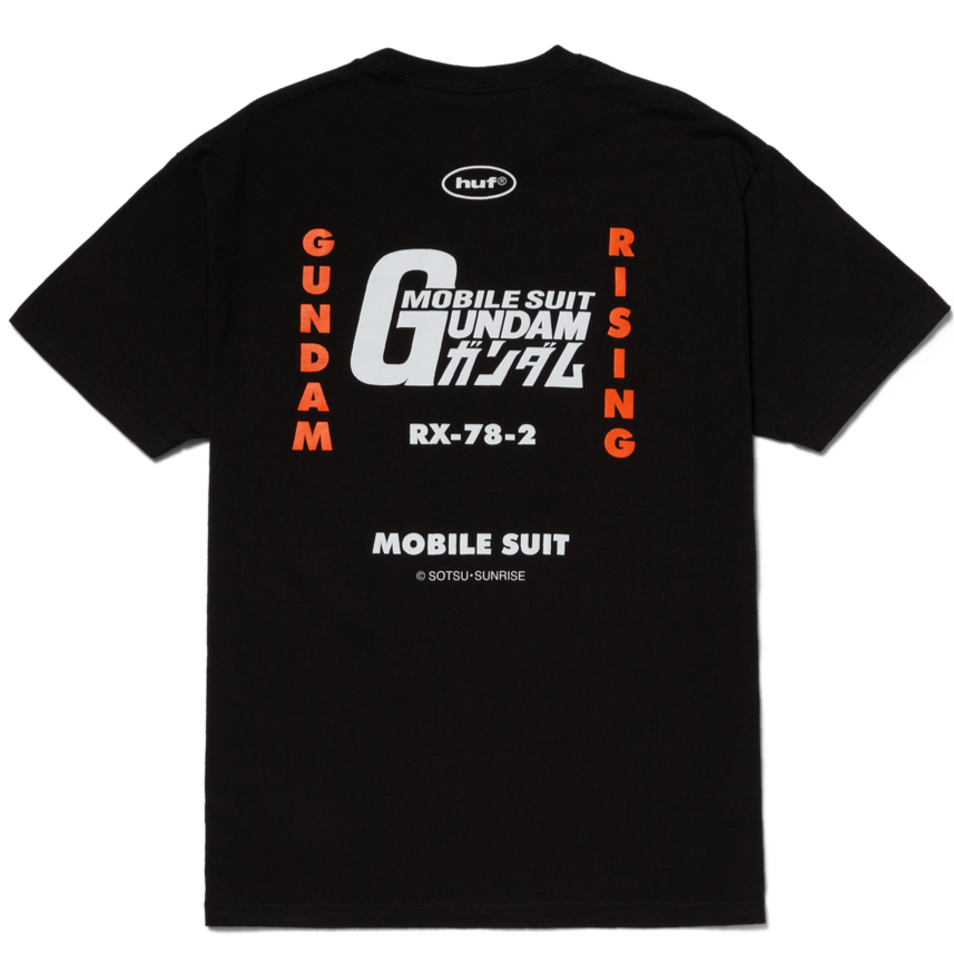 HUF X GUNDAM RISING T-SHIRT BLACK