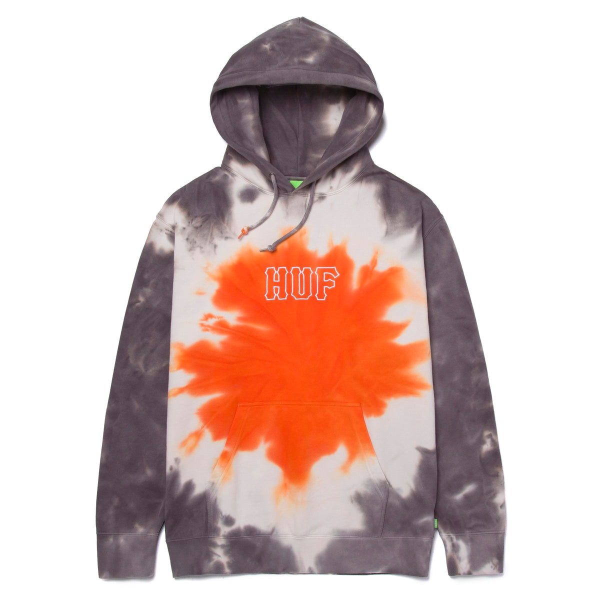 HUF HIGH DYE PULLOVER TIEDYE HOOD ORANGE
