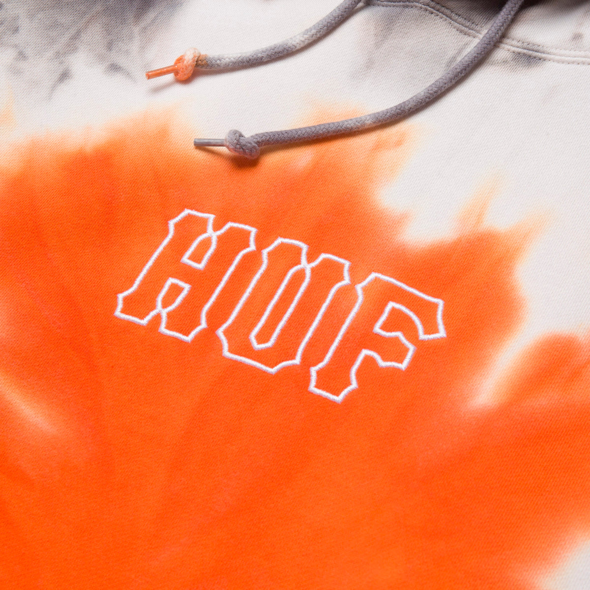 HUF HIGH DYE PULLOVER TIEDYE HOOD ORANGE