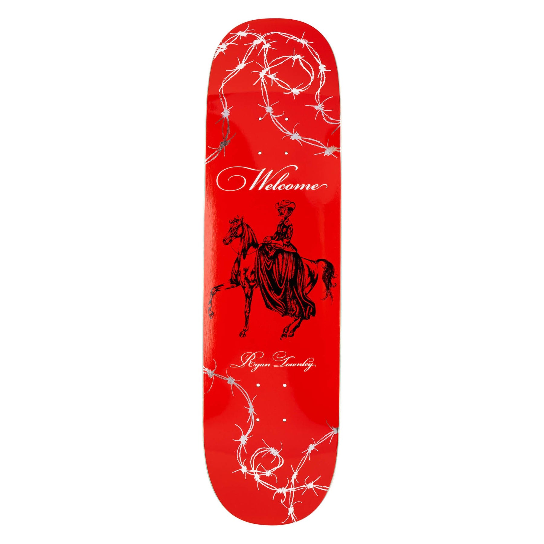 WELCOME DECK COWGIRL RYAN TOWNLEY RES/SILVER (8.5") 
