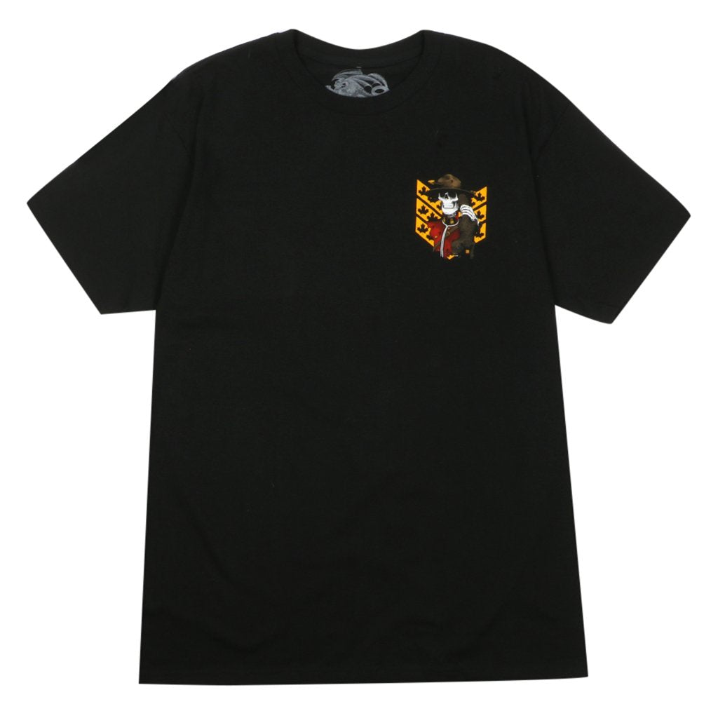 POWELL-PERALTA T-SHIRT KEVIN HARRIS MOUNTIE BLACK - The Drive Skateshop