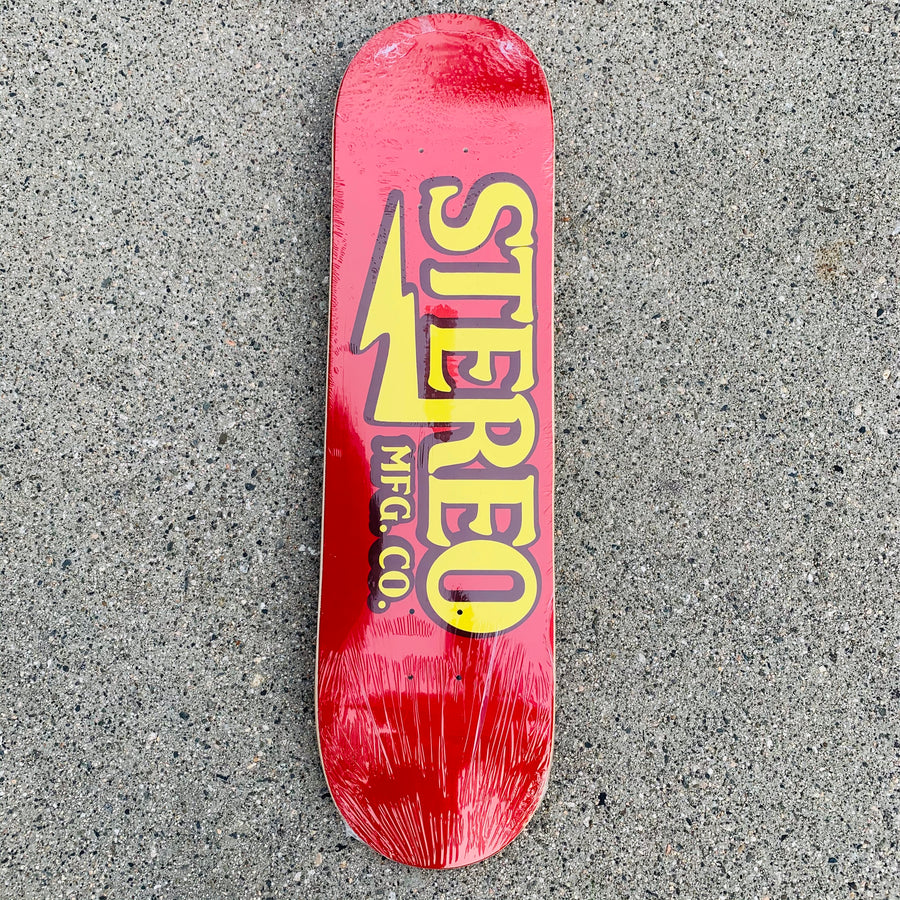 STEREO DECK RED FONT NAME (8.25