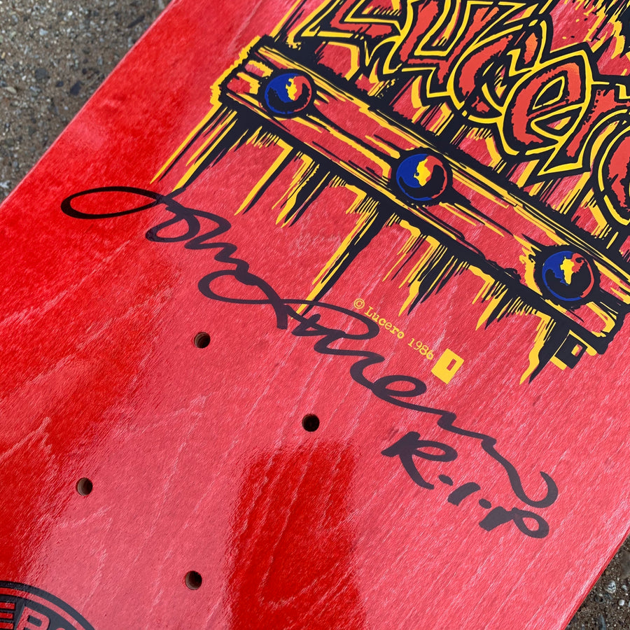 BLACK LABEL DECK - AUTOGRAPHED LUCERO M.I.A RED STAIN (9.25