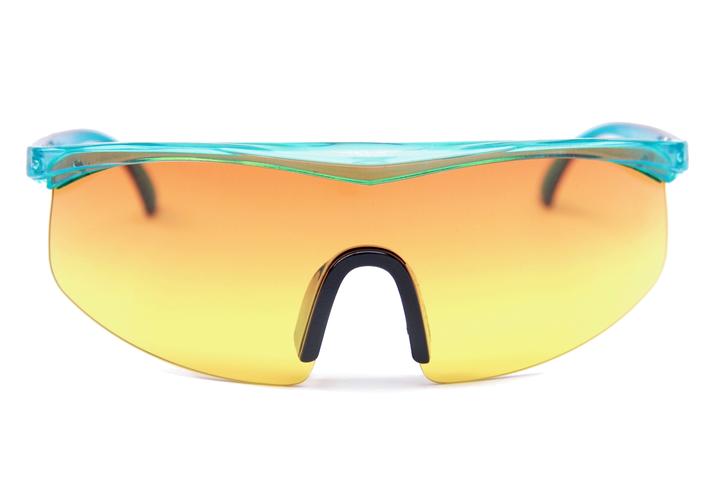 HAPPY HOUR SUNGLASSES FIRE BIRDS CLEAR TURQUOISE/ORANGE FADE