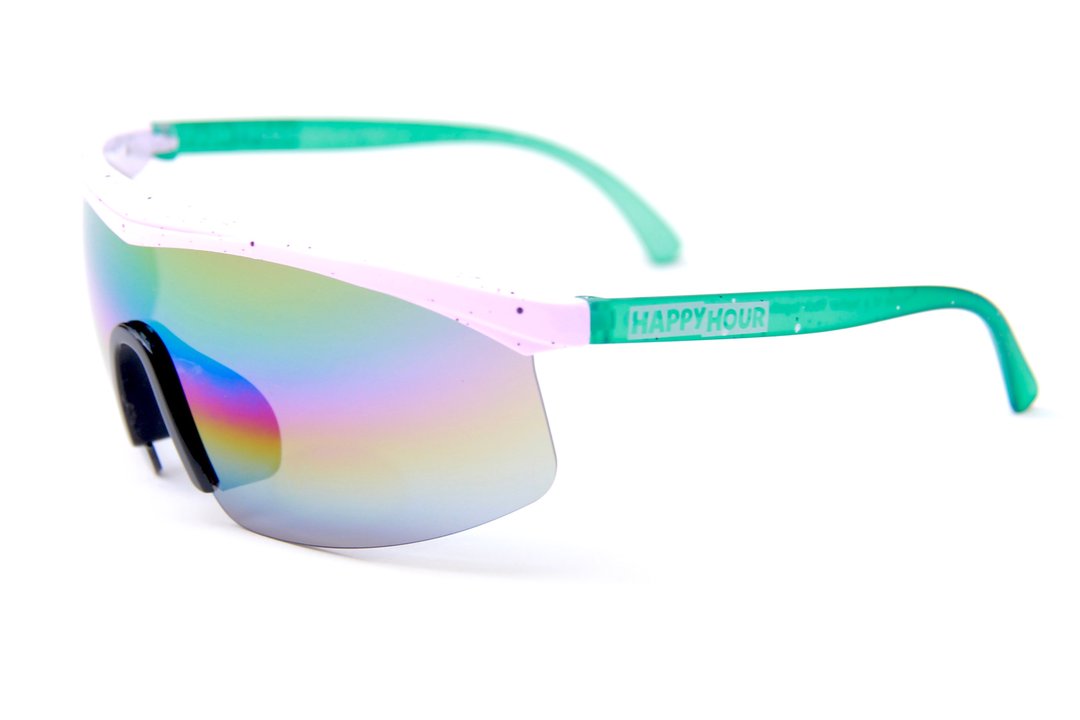 HAPPY HOUR SHADES FIRE BIRDS PINK/TEAL - The Drive Skateshop