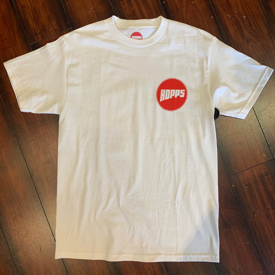 HOPPS TEE - PIRATE WHITE - The Drive Skateshop