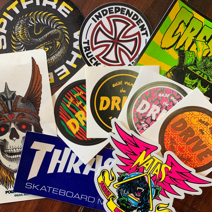 ASSORTED STICKER PACK - The Drive Skateshop