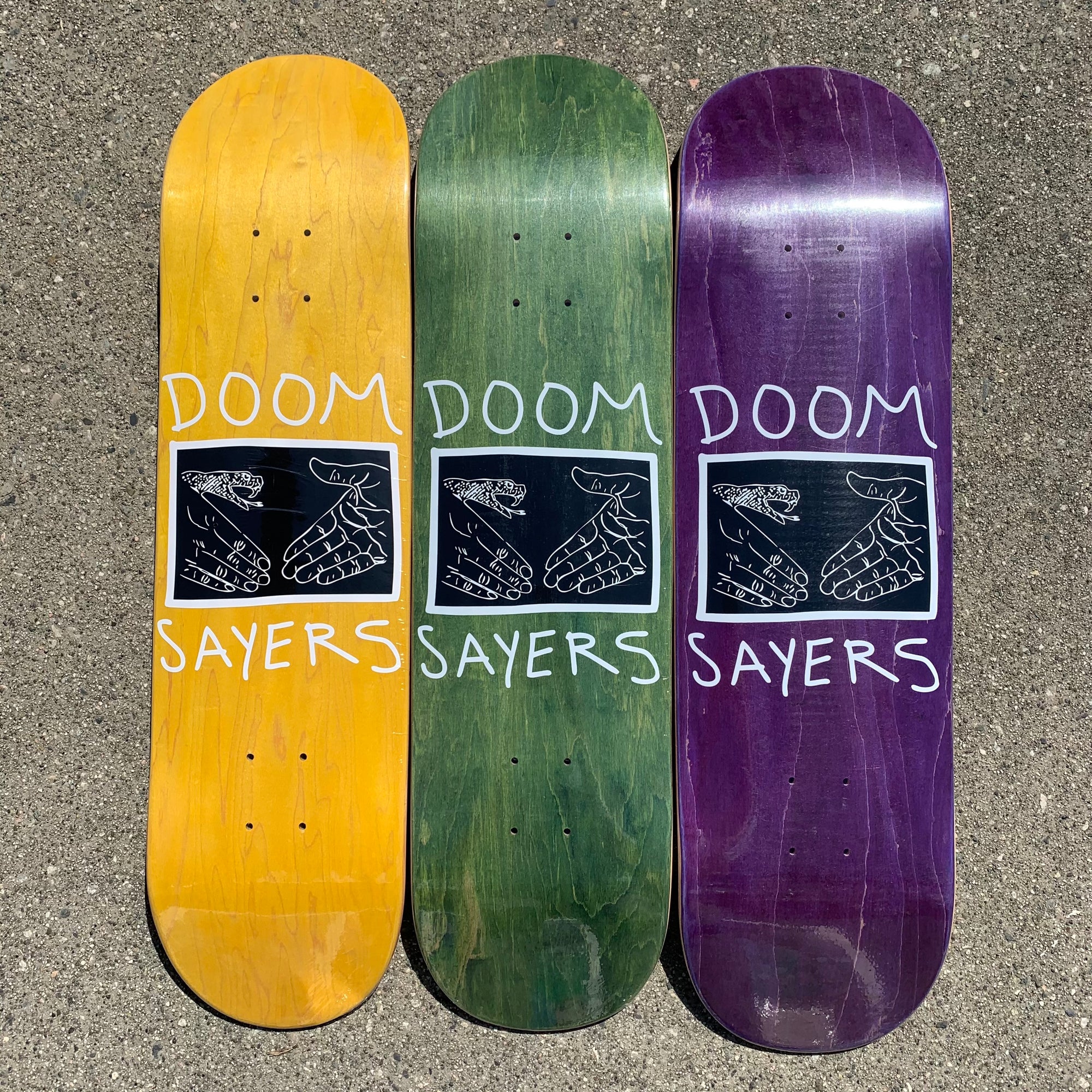 DOOMSAYERS DECK - SNAKE SHAKE ASSORTED STAINS (8"/8.25"/8.5") - The Drive Skateshop