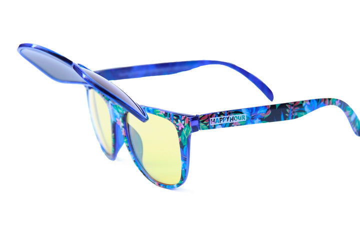 HAPPY HOUR FLIP UPS TROPICAL BOOMPAS BLUE MIRROR/YELLOW - The Drive Skateshop