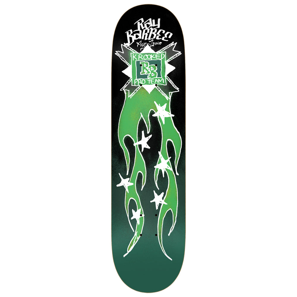 KROOKED DECK - BARBEE FLAMES (8.38") - The Drive Skateshop