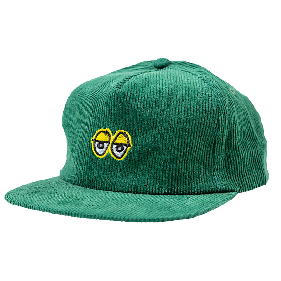 KROOKED EYES SNAPBACK GREEN CORD - The Drive Skateshop