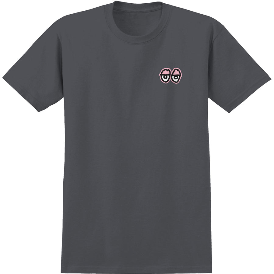 KROOKED STRAIT EYES SS TEE CHARCOAL/PINK