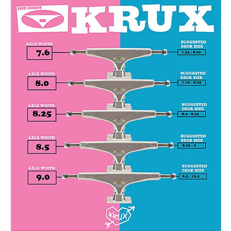 KRUX TRUCKS K5 POLISHED KROME SILVER - The Drive Skateshop