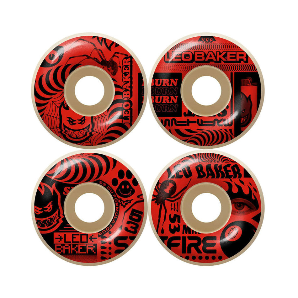 SPITFIRE FORMULA 4 LEO BAKER RADIAL 99A (53MM) - The Drive Skateshop
