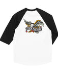 LOSER MACHINE GLORY BOUND RAGLAN TEE WHITE