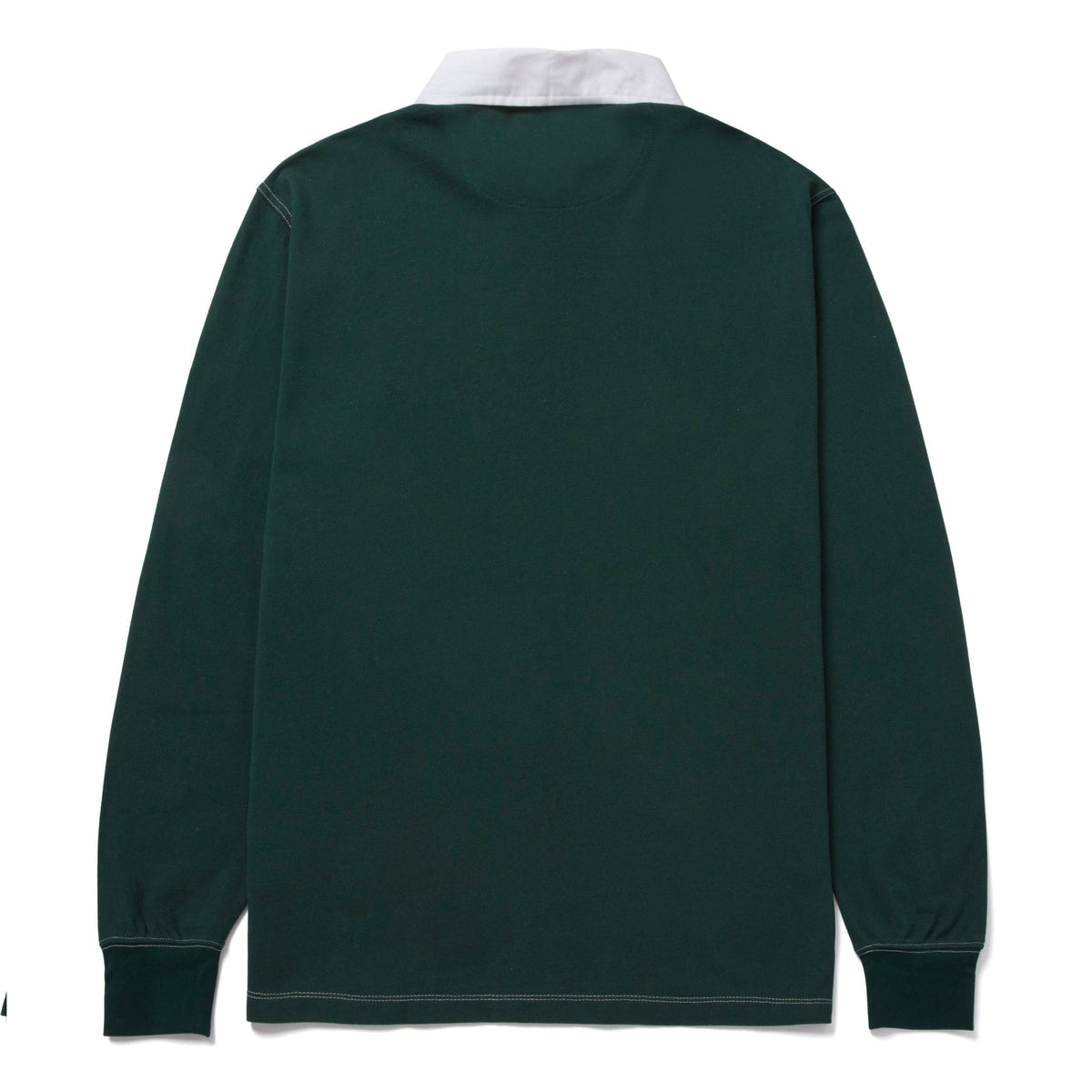 HUF LONGDEN LONG SLEEVE POLO FOREST GREEN