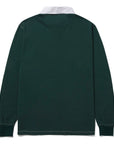 HUF LONGDEN LONG SLEEVE POLO FOREST GREEN