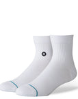 STANCE SOCKS - ICON QUARTER WHITE