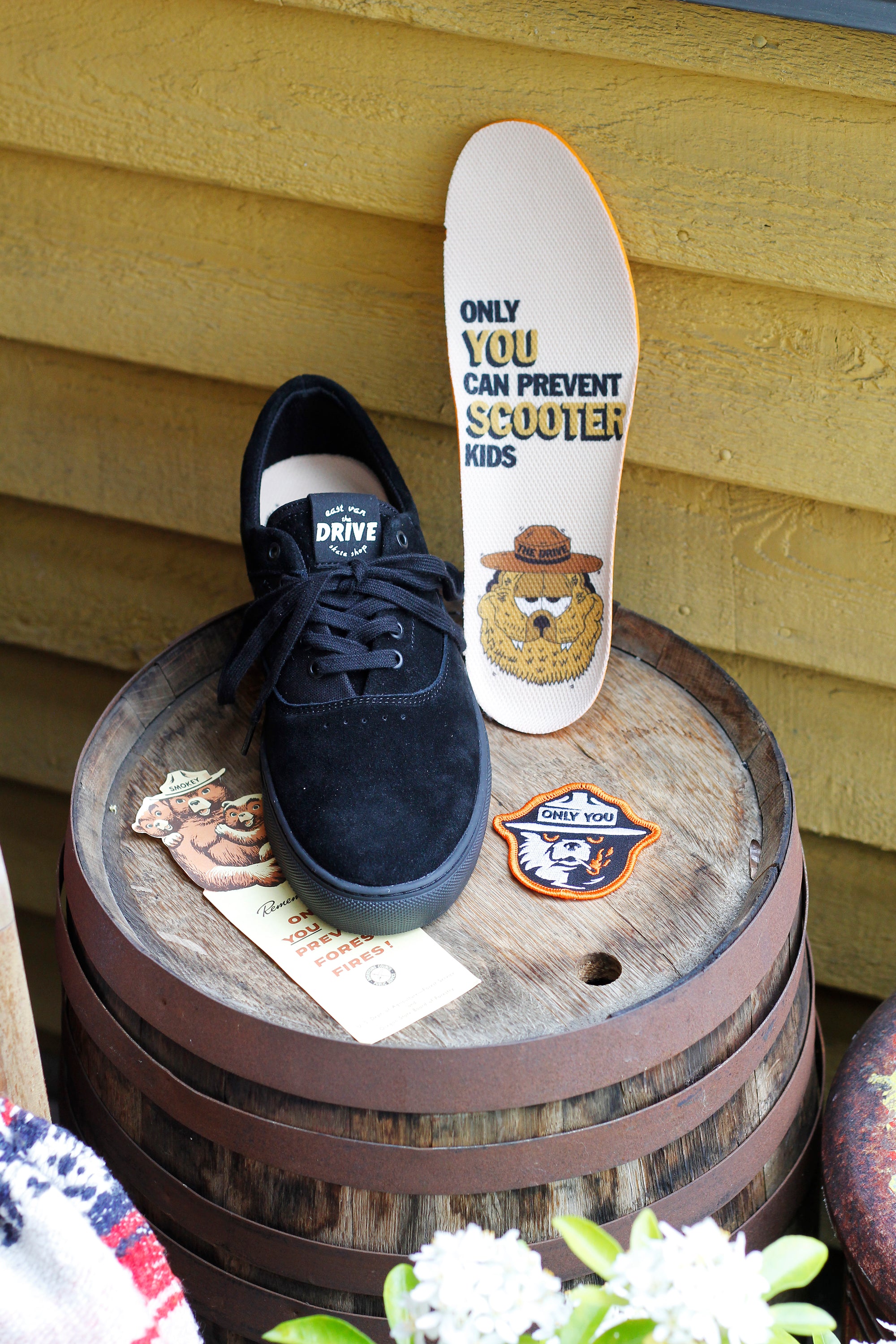 STATE FOOTWEAR X THE DRIVE SKATE SHOP PACIFICA CUP SOLE BLACK/BLACK - The Drive Skateshop