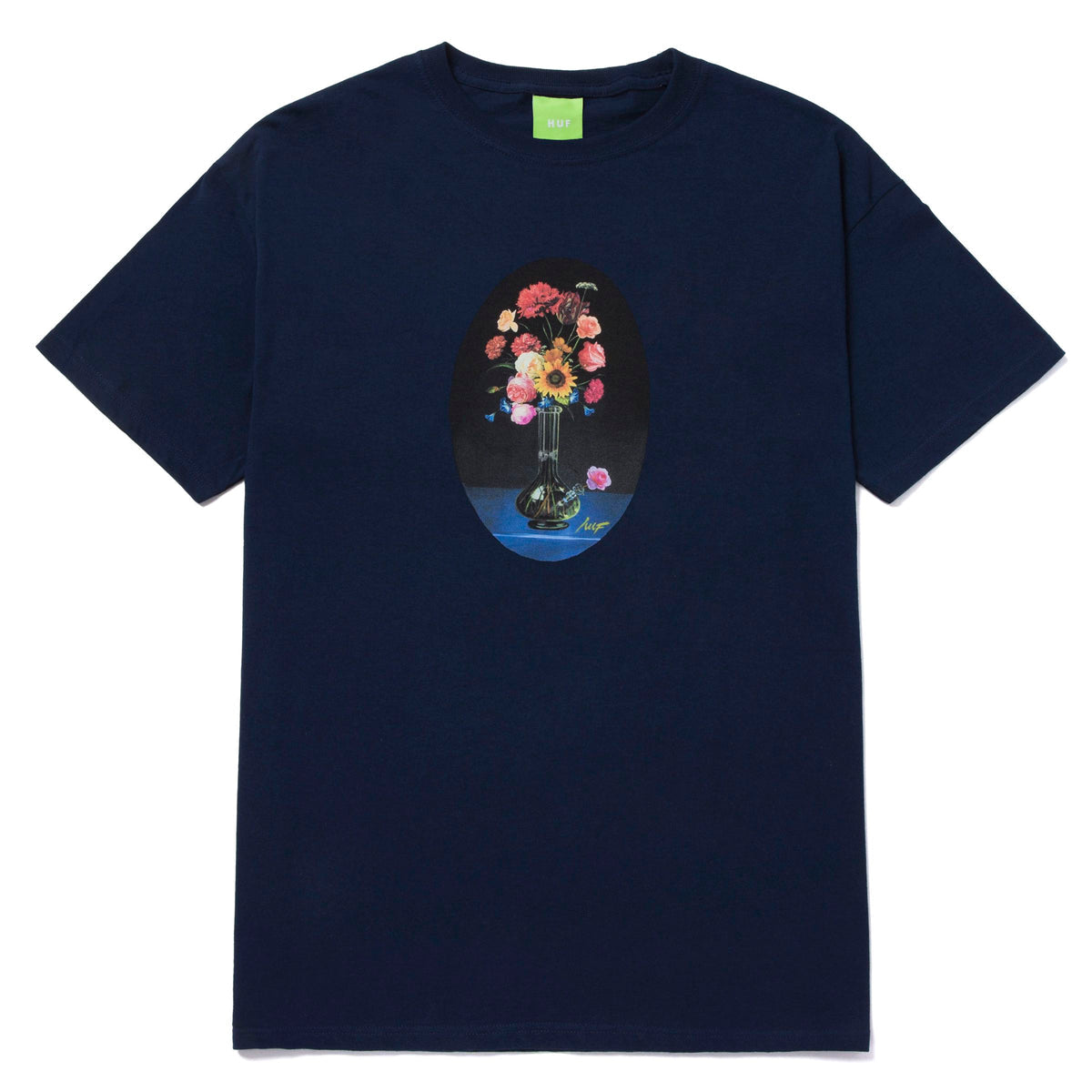 HUF MOMS NEW VASE T-SHIRT NAVY