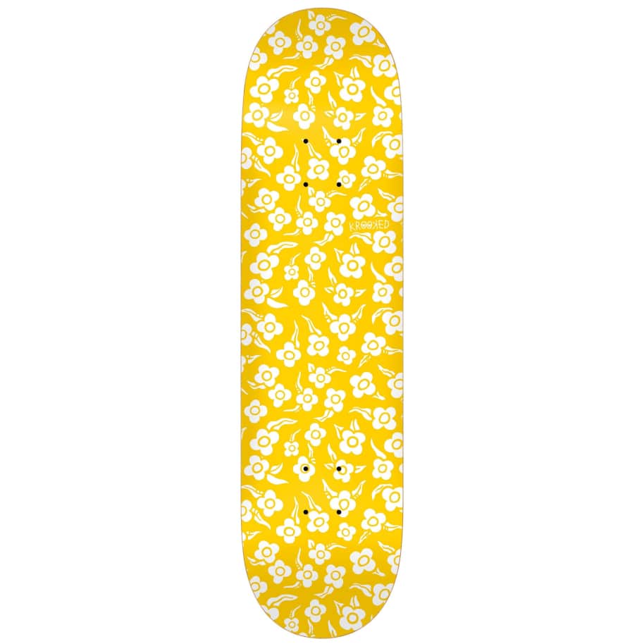 KROOKED DECK - PRICE POINT FLOWERS (8.5&quot;) - The Drive Skateshop