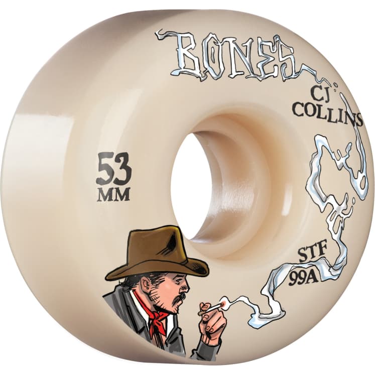 BONES WHEELS CJ COLLINS COWBOY UP LOCKS STF 103A (52MM/53MM) - The Drive Skateshop